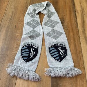 Sporting Kansas City KC Soccer Game Sports Scarf Blue Fall Winter Unisex Cold We